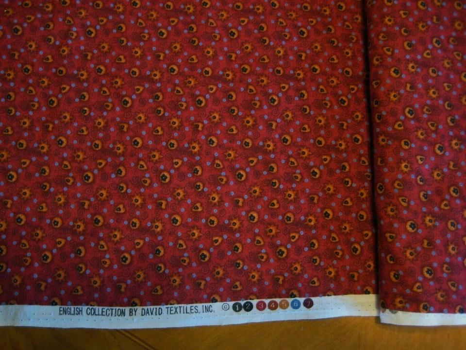 3码英国系列David Textiles织物棉质星星心形 — 第 1/2 张图片