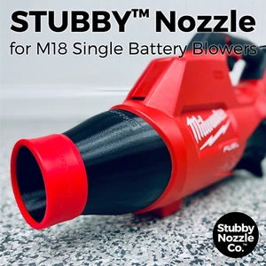 STUBBY™ Car Drying Nozzle for Milwaukee M18 Single Battery Leaf Blower (2724-20) - Picture 1 of 10