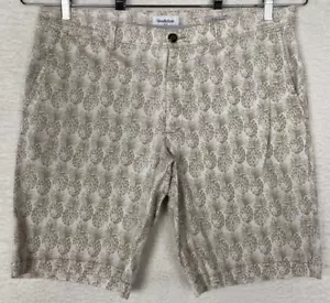 Pantalones Cortos Goodfellow & Co Para Hombre Tilo Talla 38X10.5" Estampado Piña Playa Verano - Imagen 1 de 12