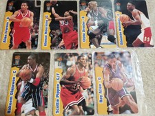 NBA HOF Unscratched Phone cards Vintage-7 card set $25 total- shipped & tax Inc.
