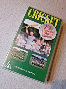 ALLAN BORDER TRIBUTE MATCH TESTIMONIAL CRICKET VIDEO Not DVD RARE ODI AUSTRALIA - Picture 1 of 2