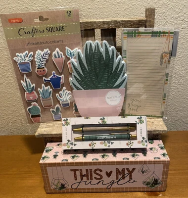 Plant Lady Stationary Bundle, Plant Lady Storage Box, Plant Lady Pens & Notepads - Image 1 of 4