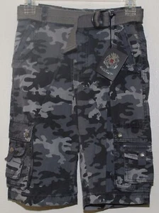 English Laundry Cargo Shorts w Belt Boy's Size 5 Grey Camo NWT $48 - Picture 1 of 3