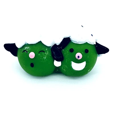 Figura de juguete de repuesto vintage Big Idea VeggieTales Belén Navidad Guisante Oveja Foto 1 de 4