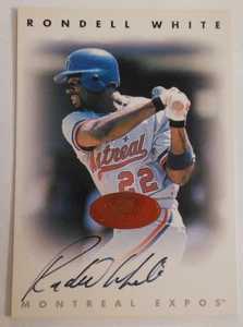 1996 Leaf Signature Series Rondell White Auto Gold #NNO Orioles - Picture 1 of 6