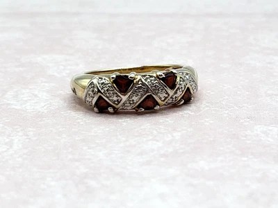Anillo Vintage JC Joseph Cleary Amatista Tonificado Oro, Talla 7 Foto 1 de 4