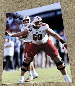 JOE HUBER Wisconsin Badgers SIGNIERTES 8x10 Foto - Bild 1 von 1