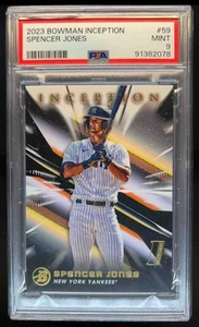 2023 Bowman Inception Spencer Jones #59 Yankees PSA 9 - Picture 1 of 2