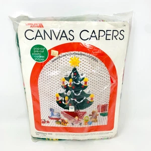 Leisure Arts Canvas Capers Kit Christmas Tree 1985 #458 (CS10) New Old Stock - Picture 1 of 9