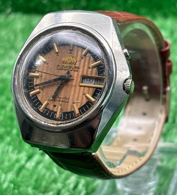 Clásico Orient Vintage - Reloj Automático Hombre - Esfera Dorada - 100% Auténtico Foto 1 de 4