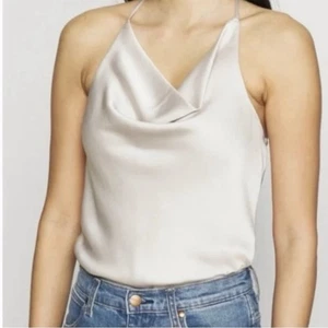 ABERCROMBIE & FITCH Satin Body Wasserfallausschnitt T-Träger Rücken Größe S - Bild 1 von 9