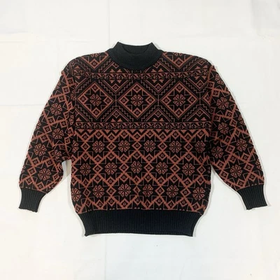 De Colección Cinta Demetre Mujer Mediano Suéter Lana Tapiz Geométrico Azteca L/S EE. UU. Foto 1 de 4