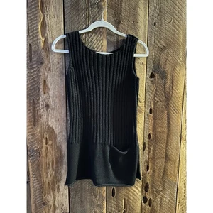 Vintage J Jill Strick Tunika Capsule minimalistisch gerippt Cottagecore Lagenlook Top S - Bild 1 von 8