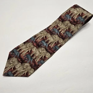 Jimmy V Valvano Collection One Seidenkrawatte Herren Elefanten rot Größe 3,75 x 58 Zoll  - Bild 1 von 6