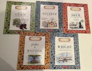 5er Set Buch „Die größten Erfinder & Wissenschaftler der Welt kennenlernen“ Lot - Bild 1 von 1