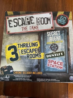 Escape Room The Game 3 Rooms Secret Agent, Dentist, Space Station Complete NEW - Image 1 of 4