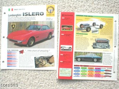 1968 / 1969 / 1970 Lamborghini ISLERO IMP Brochure - Image 1 of 2
