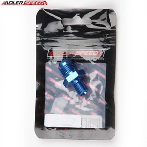US STOCK -6AN AN6 macho acampanado a 1/4" BSP BSPP montaje recto aluminio azul - Imagen 1 de 7