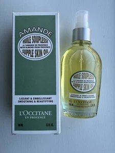L'Occitane Almond Supple Skin Oil 100ml Boxed - Picture 1 of 3