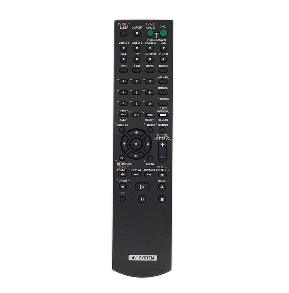 US Ship Remote Control For Sony STR-K660P STR-DE625 AV Receiver System  - Image 1 of 3