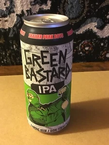 RARE! TRAILER PARK BOYS Green Bastard IPA Canada Beer Can Empty Limited! Bubbles - Picture 1 of 8