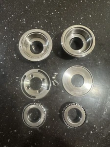 Stainless Fork Neck Cup Kit with Internal Stop for Harley 1" Triple Tree Stem - Picture 1 of 5