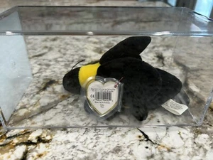 Ty Beanie Baby BUMBLE The Bee 3rd GEN Hang RARE 1st GEN Tush! Authenticated MWCT - Bild 1 von 12