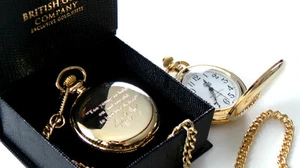 JEFF BUCKLEY Signed Engraved Custom Personalised Pocket Watch 24k Gold Plated  - Picture 1 of 4