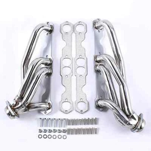 Stainless Steel Exhaust Headers Truck For Chevy GMC 88-97 5.0L/5.7L 305 350 V8 - Picture 1 of 7