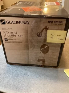 Glacier Bay Builders 1 Handle Tub & Shower Faucet Brushed Nickel HD873X-0804 - Picture 1 of 1
