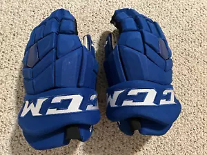 CCM HGTK Tacks Pro Stock Hockey Gloves 14" Canucks - Picture 1 of 5