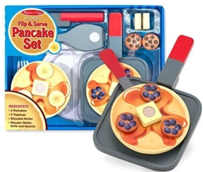 Melissa & Doug Flip & Serve Panqueque - Juego de comida de madera 3+ Foto 1 de 2