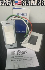 Ir-Tec White Light Switch with HFD & PIR Sensor, 1-pole, 120/277 VAC #LDS-700SW - Picture 1 of 6