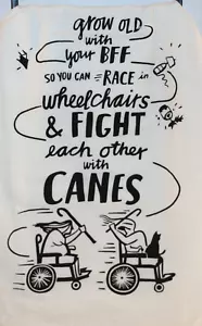 Toalla de té LOL Made You Smile, 28x28", envejece con tu mejor amiga - Imagen 1 de 1