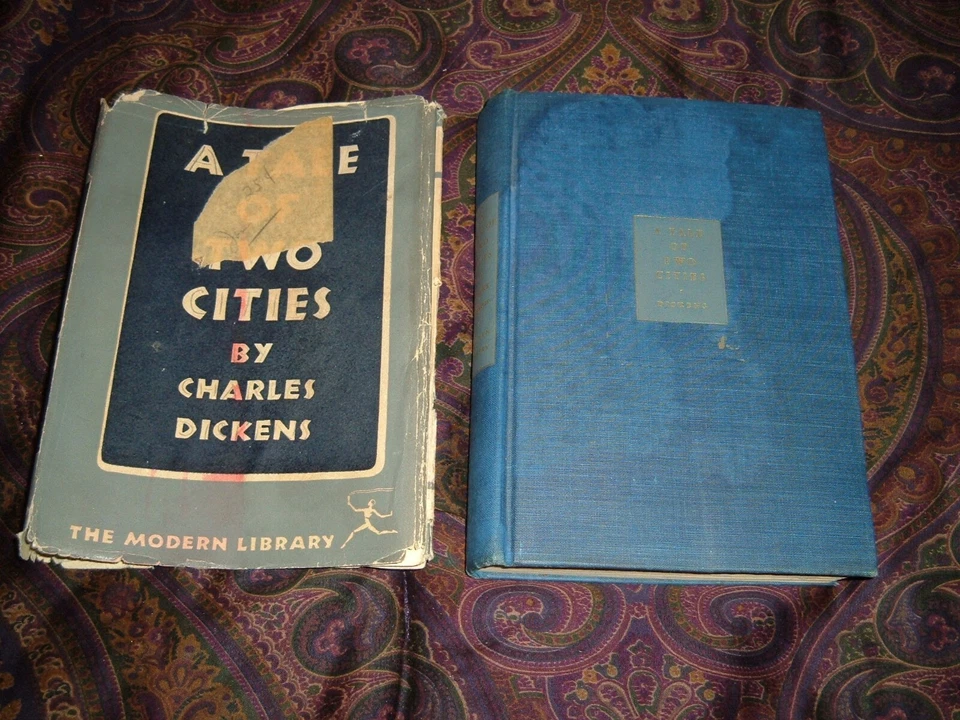 Charles Dickens: A Tale of Two Cities Modern Library 1940's 1950'S ANTIQUE BOOK - Imagem 1 de 4