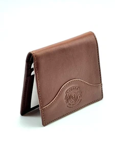 $235 Compact Wallet No. 397 | Vintage Chestnut Leather - Picture 1 of 4