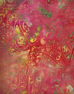 Paisley Tonga batik torch garden Timeless Treasures fabric 23 inch piece - Picture 1 of 1