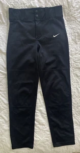Pantalones de béisbol Nike Core Dri-FIT con dobladillo abierto para niños, pequeños, negros - Imagen 1 de 4