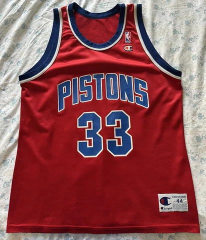 Vintage Detroit Pistons Jersey Grant Hill 90s Champion Size 44 EXCELLENT shape Cover