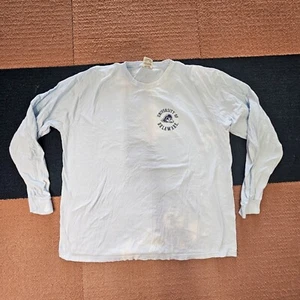 University Of Delaware Adult Long Sleeve T-Shirt 2XL Tie Dye Blue Hens graph K1a - Picture 1 of 12