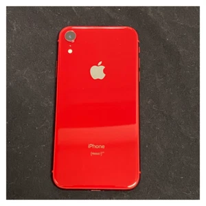 Apple iPhone XR 64GB Coral Red Black Unlocked Verizon T-Mobile LTE Smartphone - Picture 1 of 9
