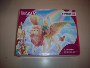 Schleich Bayala Mythical Creature Fairy Doll with Flying Winged Lion Figure - Picture 1 of 3
