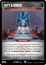 Duty & Honor C S07/S30 2x Titan Masters Attack Transformers TCG 2x