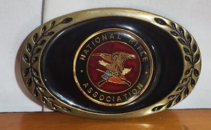 Vintage National Rifle Association Belt Buckle Solid Brass #25 ~Mint Condition! - Picture 1 of 5