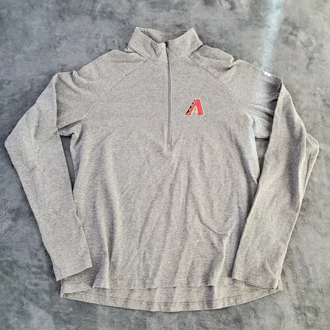 Under Armour MLB Arizona Diamondbacks Long Sleeve Women's XL 1/4 1/2 Zip Gray Cover