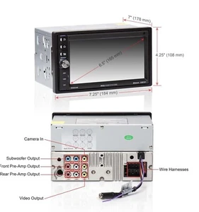 Boss BV9370B Double-DIN 6.5 inch Car Multimedia Player - Picture 1 of 2