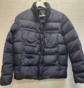 Chaqueta corta acolchada Nigel Hall azul marino plumón de ganso talla M muy apreciada - Imagen 1 de 10