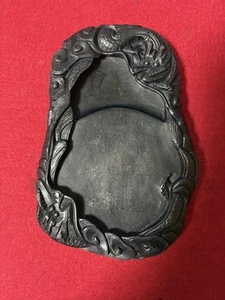 Chinese Ink Stone Dragon Vintage Suzuri Grinder Calligraphy Shodo Shuji Tool - Picture 1 of 4