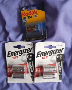 Energizer CR123A 3V 123 Lithium Photo Battery - 5 batteries. READ DESCRIPTION. - Picture 1 of 1
