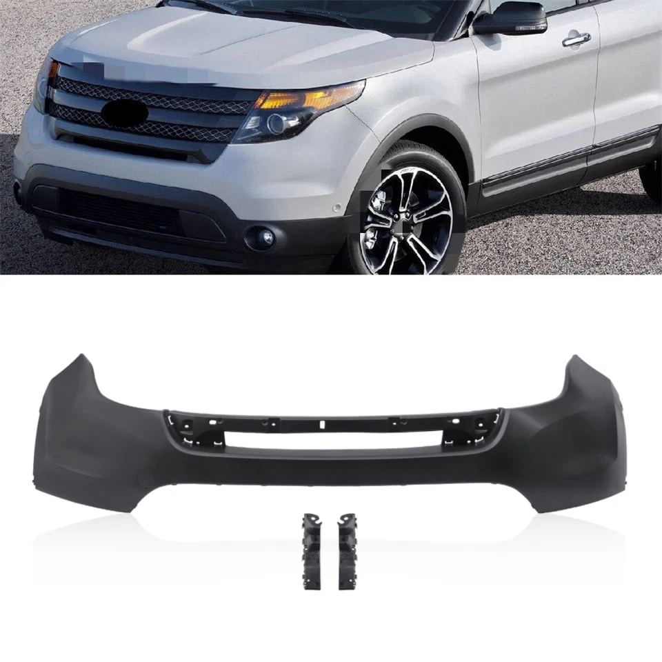 Primed Front Upper Bumper Cover For 2011-2015 Ford Explorer W/O HOLE FO1014109 Foto 1 de 4